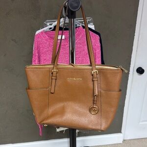Michael Kors Tan Leather Tote Bag